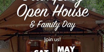 Glamping Open House and Family Day - May 11th 2024