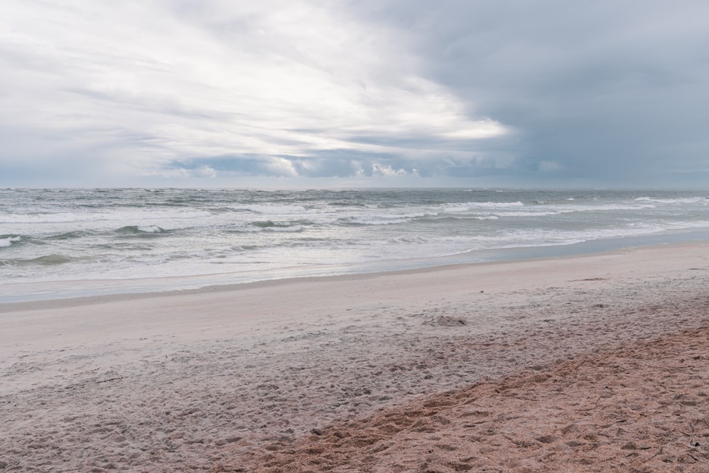 Vilano Beach, Florida on an overcast day.