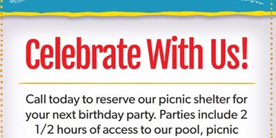 Pool and Pavilion Birthday Parties