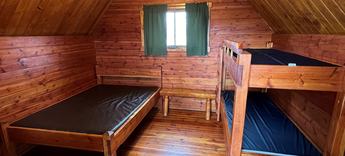 Four person camping cabin