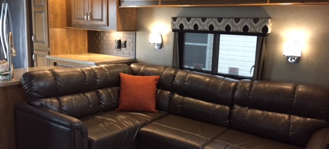 Spacious Living Area in the Park Trailer