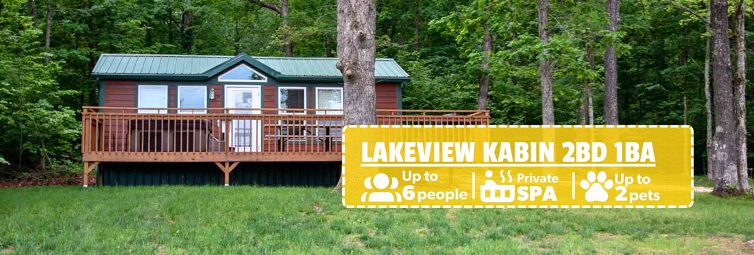 Lakeview kabin 2 bedroom cabin hero