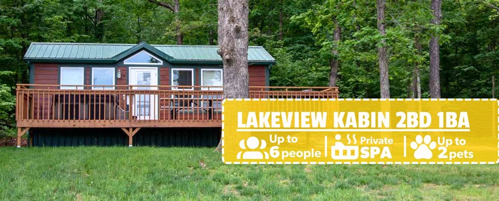 Lakeview kabin 2 bedroom cabin hero