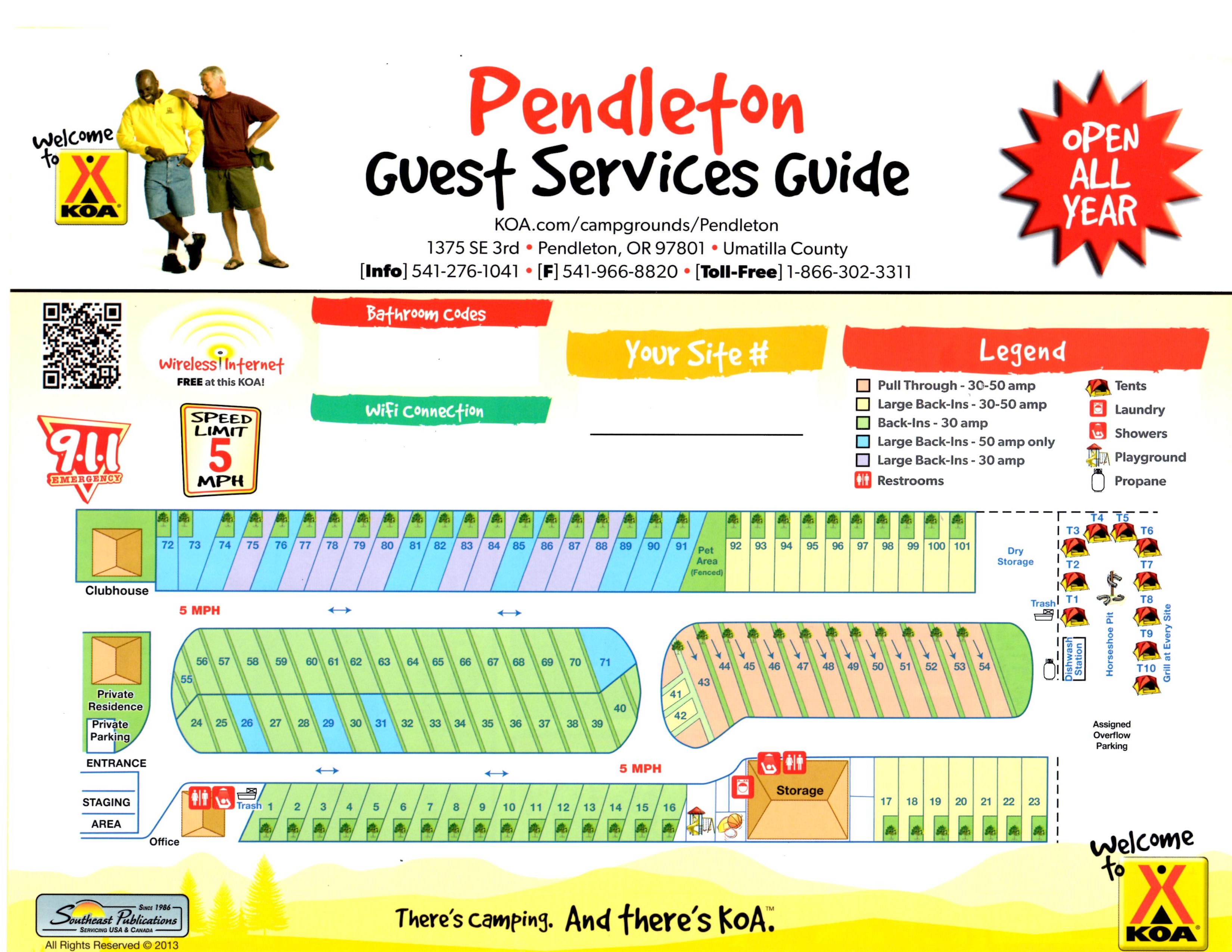 Pendleton, Oregon Campground Pendleton KOA