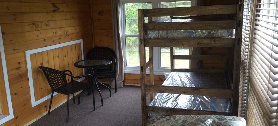 Camping Cabin sleeps 4 - bring your bedding.