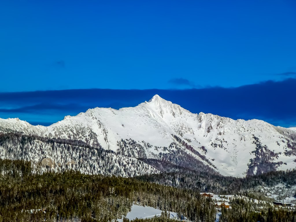 Snow on the Mountain in Big Sky, Montana