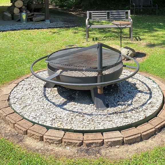 Community fire pit & grill